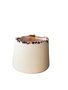 Aberto Design Vela 7TM de Concreto Rosa y Blanco Hecha a Mano con Fragancia de Soya para Decoración del Hogar 7 x 10 x 7 cm